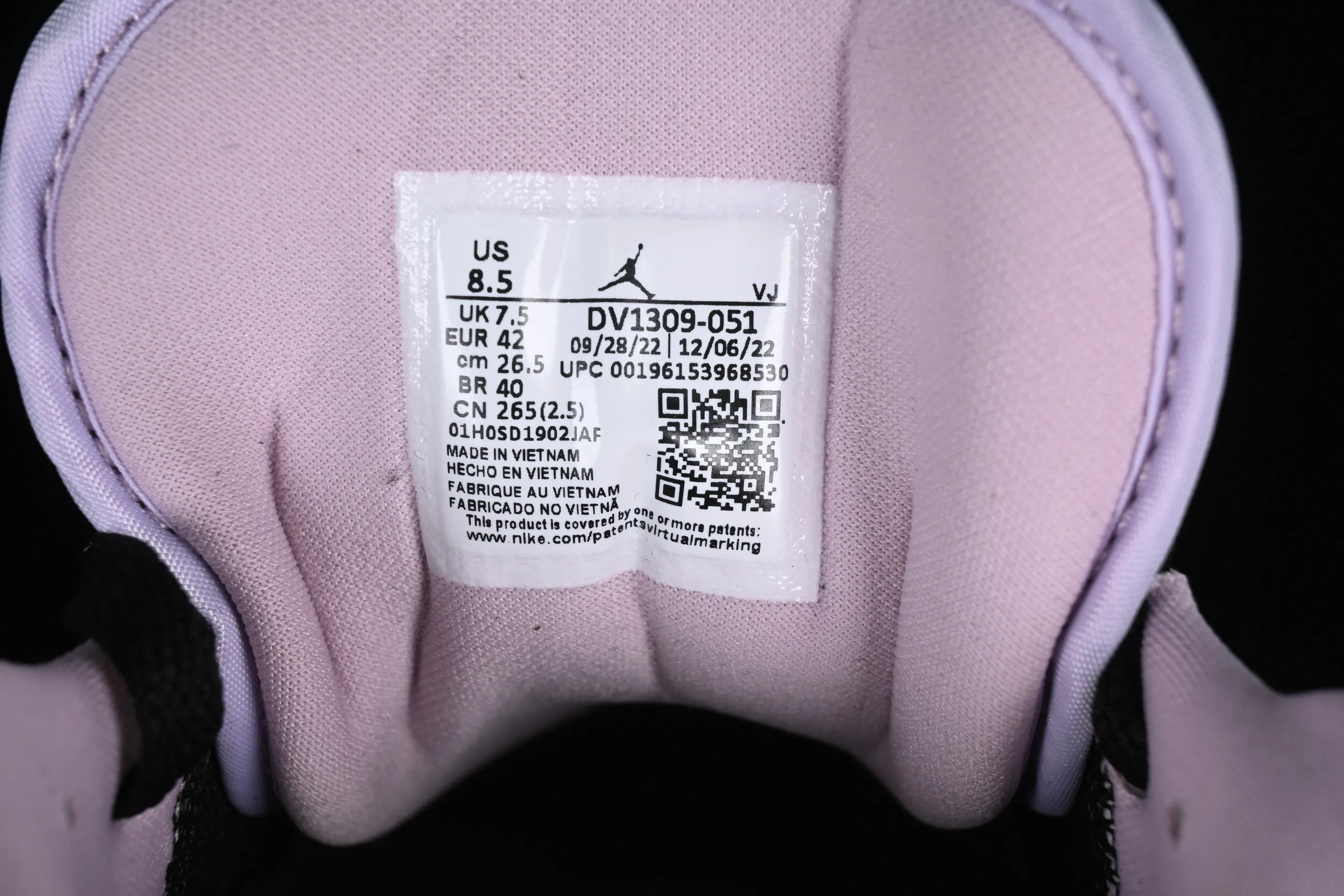 All categories Air Jordan Jordan series basketball shoes Air Jordan 1 Low Z version Air Jordan 1 Low "Iced Lilac" AJ1 Joe 1 ice lilac low-top cultural casual sneakers DV1309-051